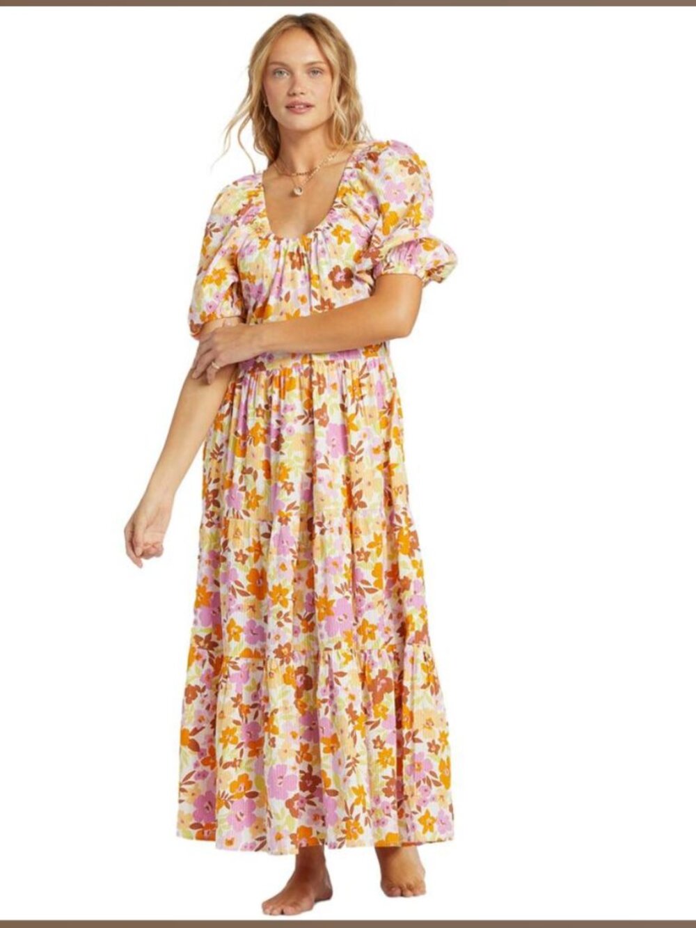NWT Billabong Endless Shore Boho Maxi Dress
